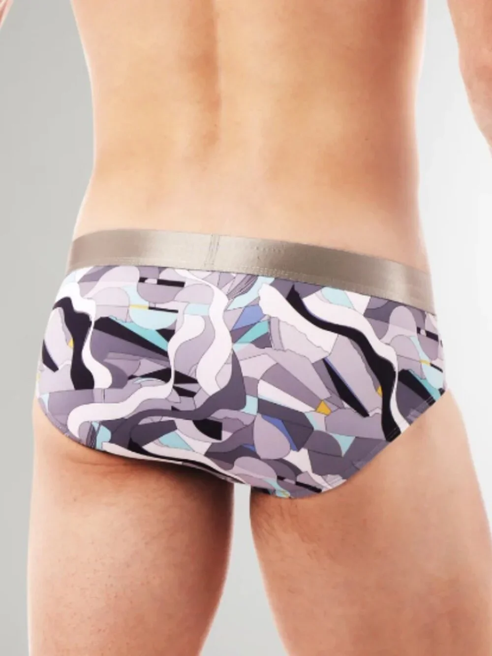 Parke & Ronen - Print Low Rise Brief - Silver Jubilee (M)